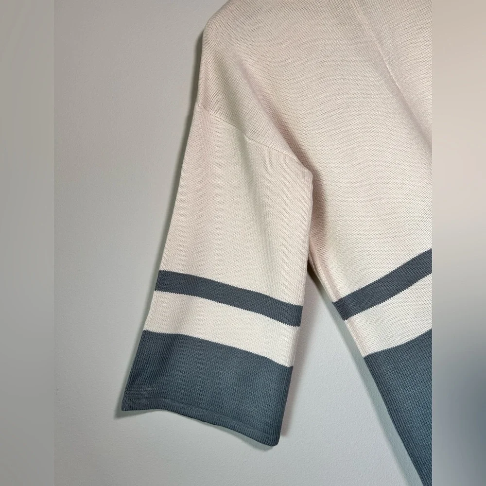 LUCCA Cream and Gray Jumpsuit KNITTED 
NAVY - - Picture 5 of 14